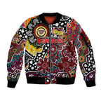 Personalised Bombers AFL Celebrating 50 Years of Naidoc Sleeve Zip Bomber Jacket NAIDOC Week 2025 Aboriginal