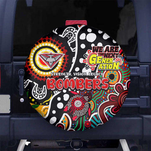 Bombers AFL Celebrating 50 Years of Naidoc Spare Tire Cover NAIDOC Week 2025 Aboriginal