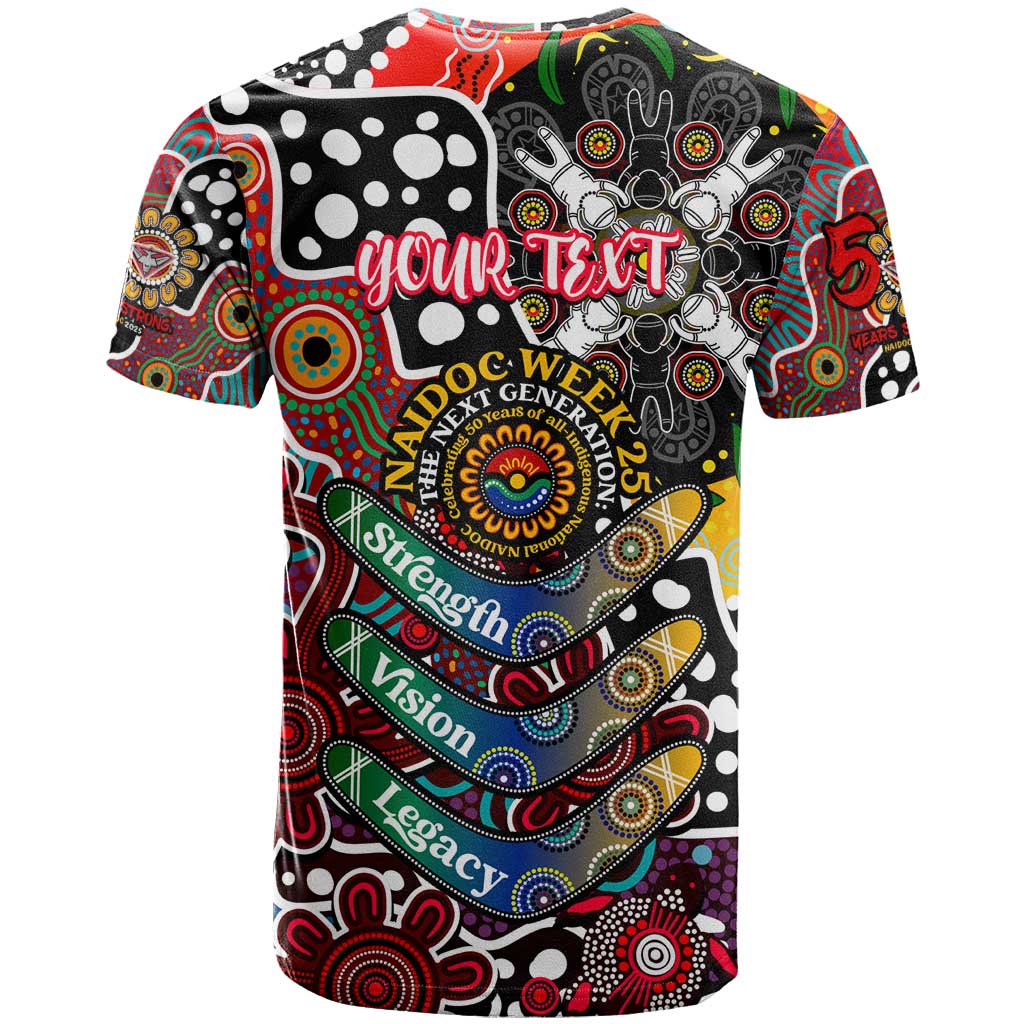 Personalised Bombers AFL Celebrating 50 Years of Naidoc T Shirt NAIDOC Week 2025 Aboriginal