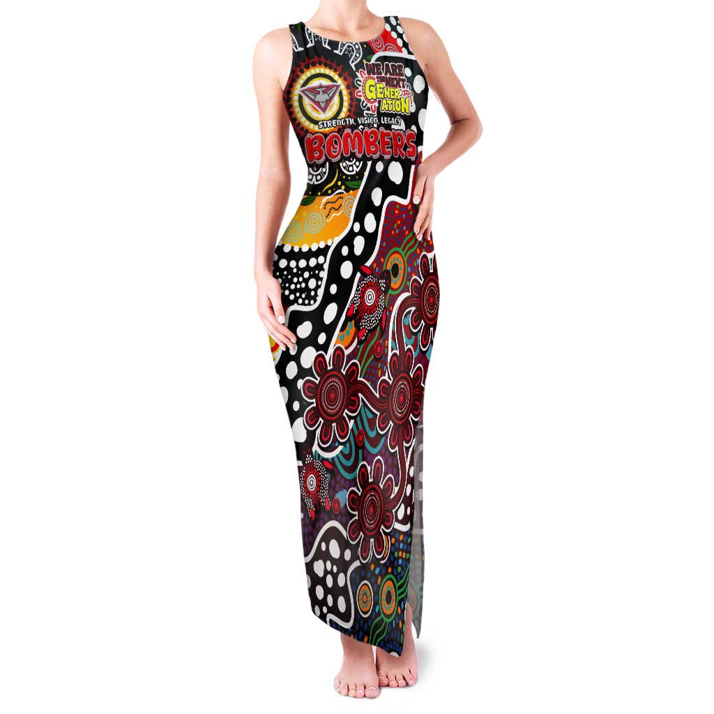 Personalised Bombers AFL Celebrating 50 Years of Naidoc Tank Maxi Dress NAIDOC Week 2025 Aboriginal