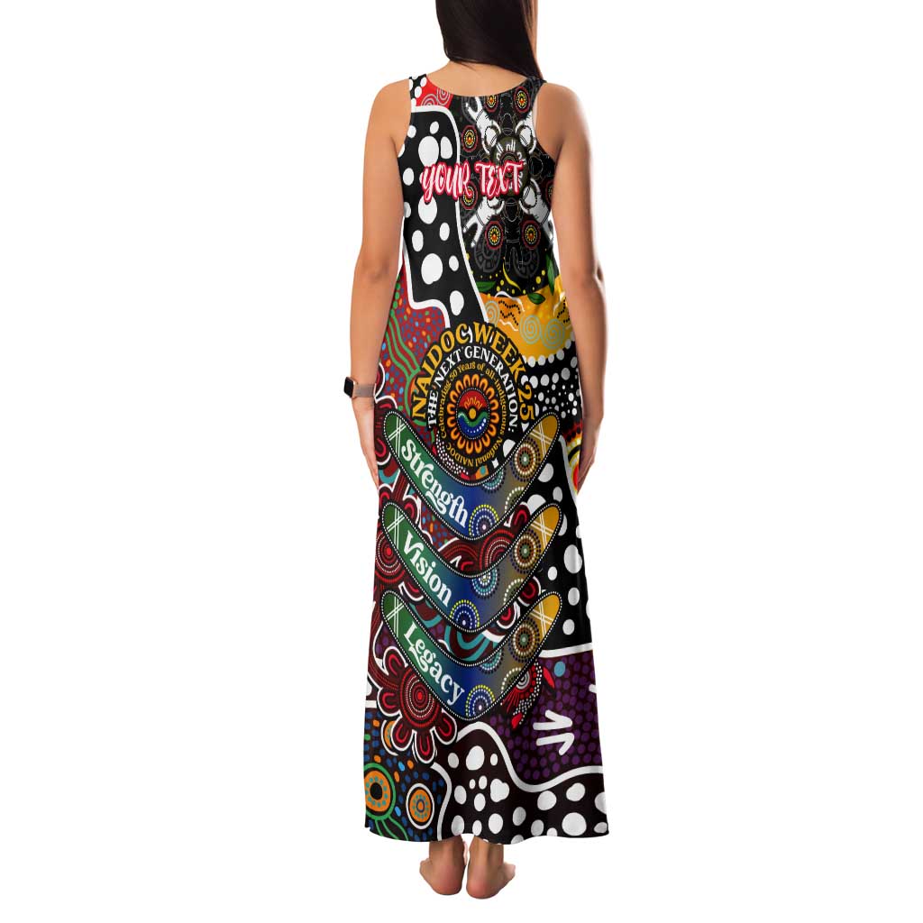 Personalised Bombers AFL Celebrating 50 Years of Naidoc Tank Maxi Dress NAIDOC Week 2025 Aboriginal