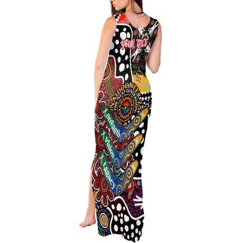 Personalised Bombers AFL Celebrating 50 Years of Naidoc Tank Maxi Dress NAIDOC Week 2025 Aboriginal