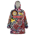 Personalised Bombers AFL Celebrating 50 Years of Naidoc Wearable Blanket Hoodie NAIDOC Week 2025 Aboriginal