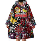 Personalised Bombers AFL Celebrating 50 Years of Naidoc Wearable Blanket Hoodie NAIDOC Week 2025 Aboriginal