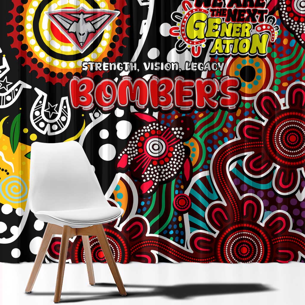 Bombers AFL Celebrating 50 Years of Naidoc Window Curtain NAIDOC Week 2025 Aboriginal