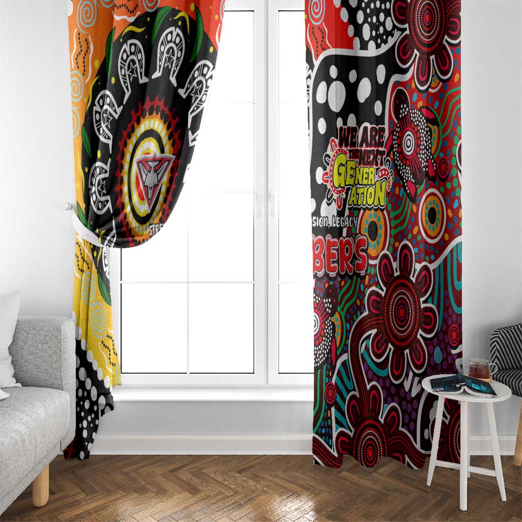 Bombers AFL Celebrating 50 Years of Naidoc Window Curtain NAIDOC Week 2025 Aboriginal