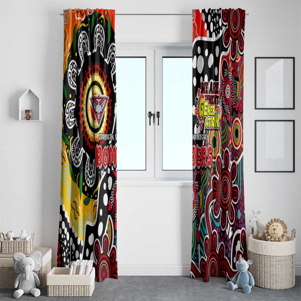 Bombers AFL Celebrating 50 Years of Naidoc Window Curtain NAIDOC Week 2025 Aboriginal