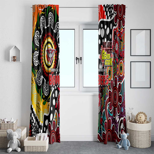 Bombers AFL Celebrating 50 Years of Naidoc Window Curtain NAIDOC Week 2025 Aboriginal