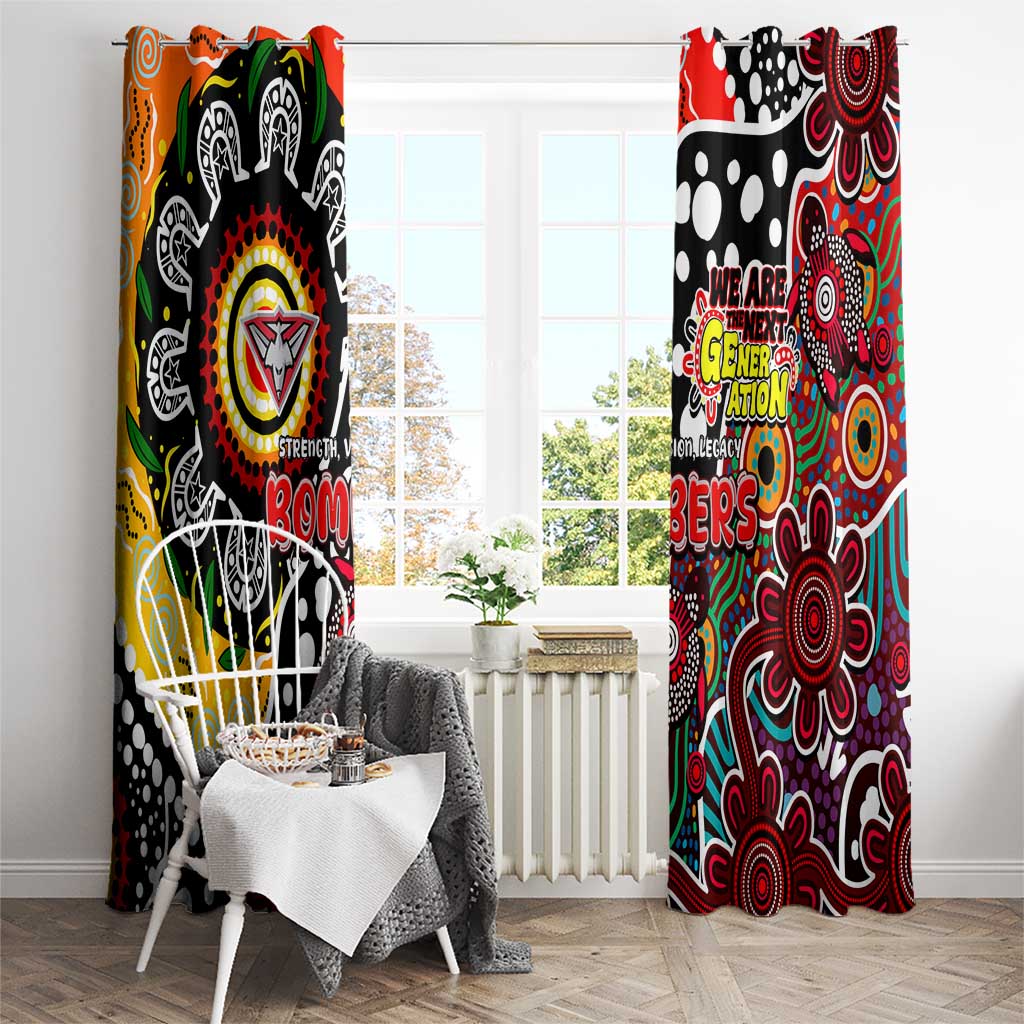 Bombers AFL Celebrating 50 Years of Naidoc Window Curtain NAIDOC Week 2025 Aboriginal