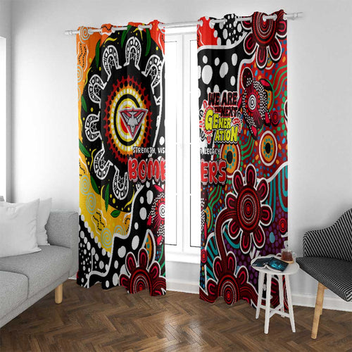 Bombers AFL Celebrating 50 Years of Naidoc Window Curtain NAIDOC Week 2025 Aboriginal