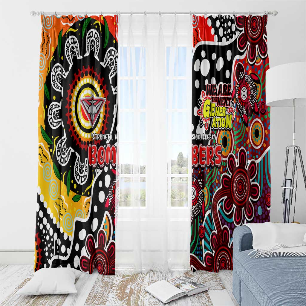 Bombers AFL Celebrating 50 Years of Naidoc Window Curtain NAIDOC Week 2025 Aboriginal