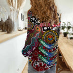 Personalised Bombers AFL Celebrating 50 Years of Naidoc Women Casual Shirt NAIDOC Week 2025 Aboriginal
