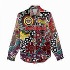 Personalised Bombers AFL Celebrating 50 Years of Naidoc Women Casual Shirt NAIDOC Week 2025 Aboriginal
