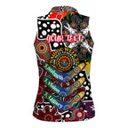 Personalised Bombers AFL Celebrating 50 Years of Naidoc Women Sleeveless Polo Shirt NAIDOC Week 2025 Aboriginal