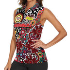 Personalised Bombers AFL Celebrating 50 Years of Naidoc Women Sleeveless Polo Shirt NAIDOC Week 2025 Aboriginal