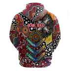 Personalised Bombers AFL Celebrating 50 Years of Naidoc Zip Hoodie NAIDOC Week 2025 Aboriginal