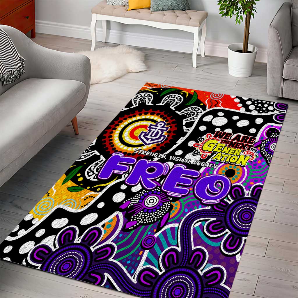 Freo AFL Celebrating 50 Years of Naidoc Area Rug NAIDOC Week 2025 Aboriginal