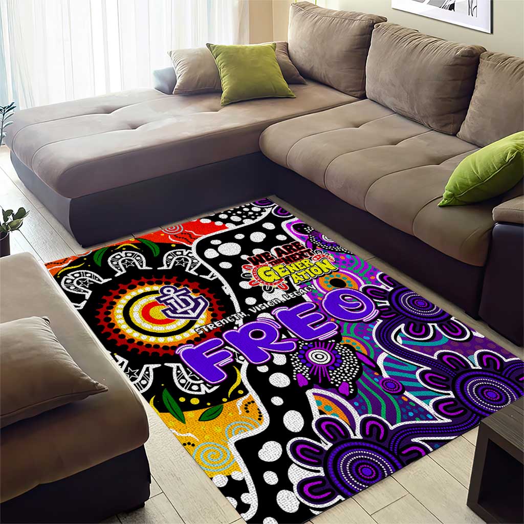 Freo AFL Celebrating 50 Years of Naidoc Area Rug NAIDOC Week 2025 Aboriginal