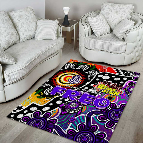 Freo AFL Celebrating 50 Years of Naidoc Area Rug NAIDOC Week 2025 Aboriginal