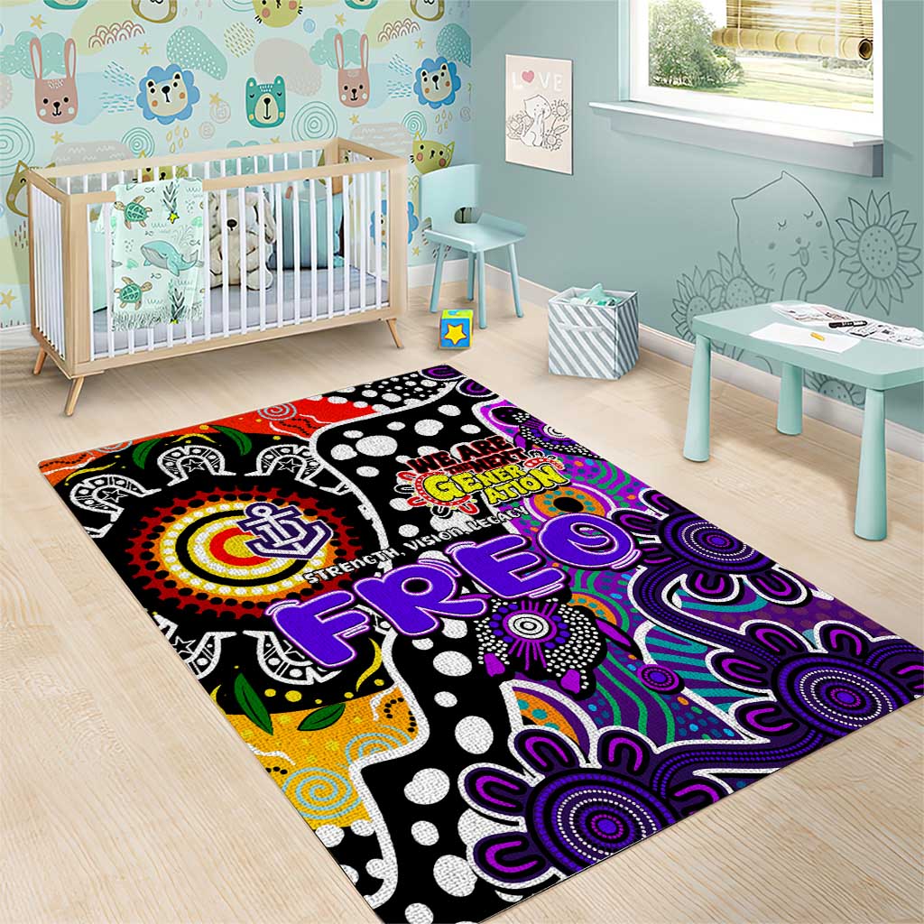 Freo AFL Celebrating 50 Years of Naidoc Area Rug NAIDOC Week 2025 Aboriginal