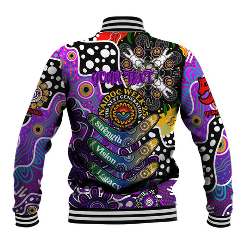 Personalised Freo AFL Celebrating 50 Years of Naidoc Baseball Jacket NAIDOC Week 2025 Aboriginal
