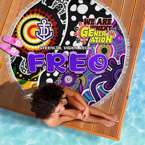 Freo AFL Celebrating 50 Years of Naidoc Beach Blanket NAIDOC Week 2025 Aboriginal