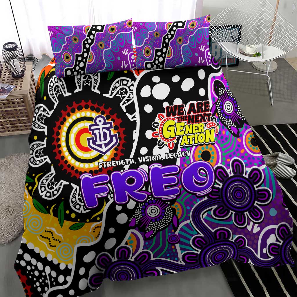 Freo AFL Celebrating 50 Years of Naidoc Bedding Set NAIDOC Week 2025 Aboriginal