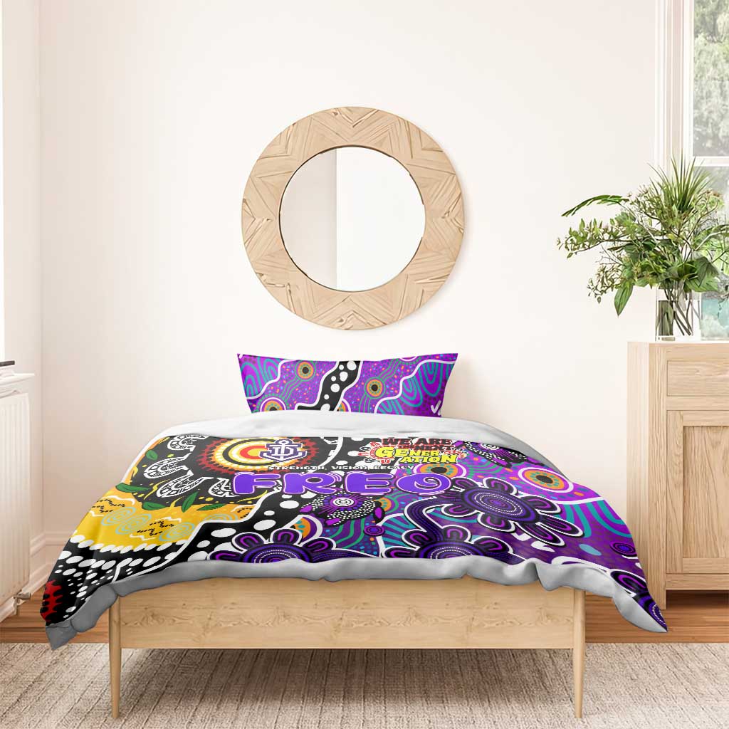 Freo AFL Celebrating 50 Years of Naidoc Bedding Set NAIDOC Week 2025 Aboriginal