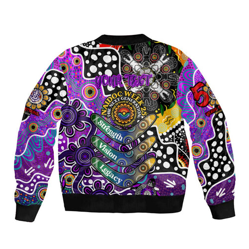 Personalised Freo AFL Celebrating 50 Years of Naidoc Bomber Jacket NAIDOC Week 2025 Aboriginal