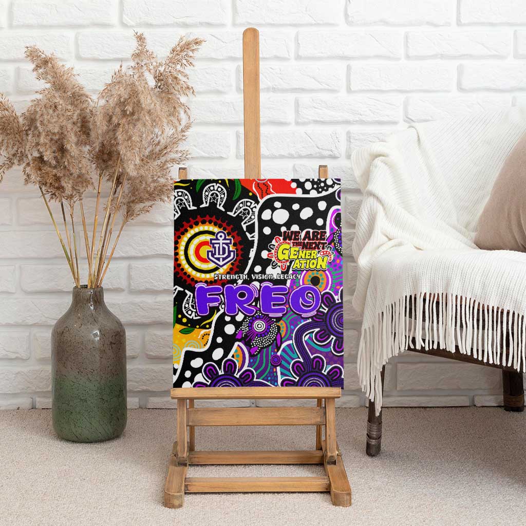 Freo AFL Celebrating 50 Years of Naidoc Canvas Wall Art NAIDOC Week 2025 Aboriginal