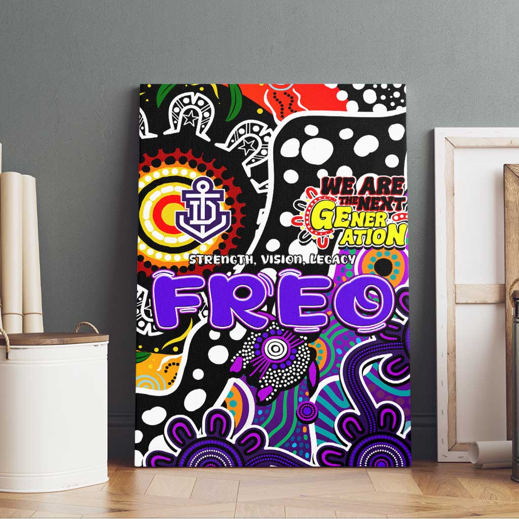 Freo AFL Celebrating 50 Years of Naidoc Canvas Wall Art NAIDOC Week 2025 Aboriginal