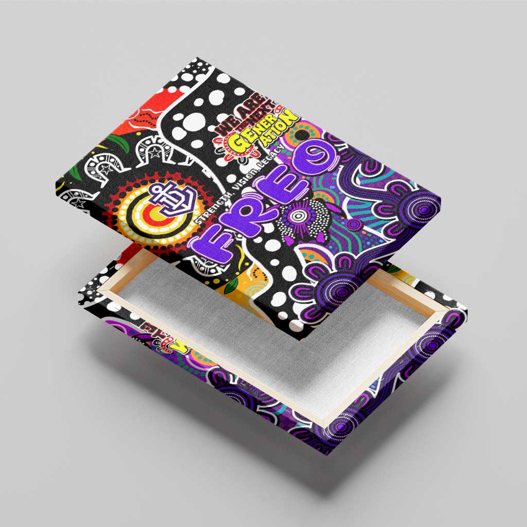 Freo AFL Celebrating 50 Years of Naidoc Canvas Wall Art NAIDOC Week 2025 Aboriginal