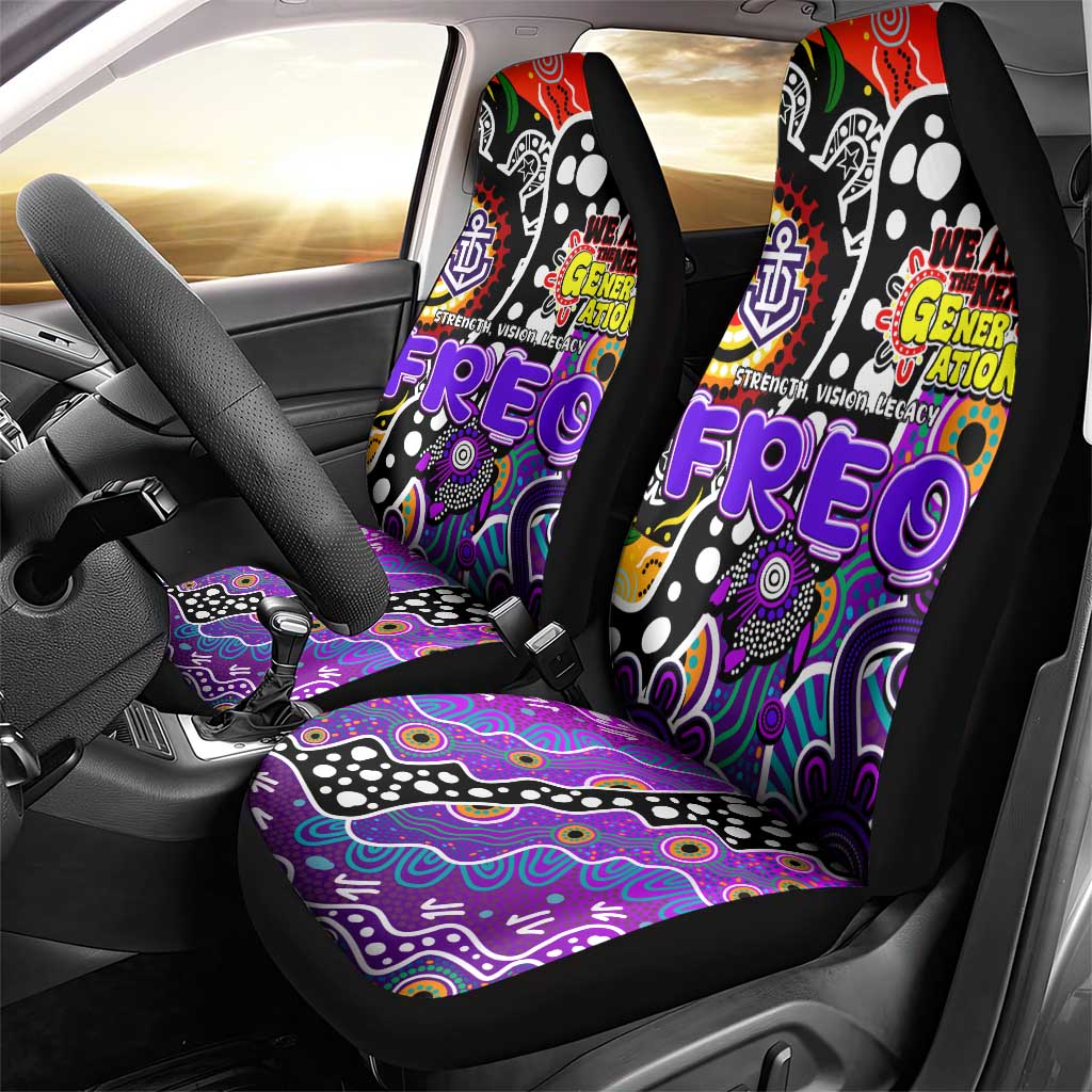 Freo AFL Celebrating 50 Years of Naidoc Car Seat Cover NAIDOC Week 2025 Aboriginal