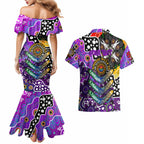 Personalised Freo AFL Celebrating 50 Years of Naidoc Couples Matching Mermaid Dress and Hawaiian Shirt NAIDOC Week 2025 Aboriginal