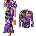 Personalised Freo AFL Celebrating 50 Years of Naidoc Couples Matching Mermaid Dress and Long Sleeve Button Shirt NAIDOC Week 2025 Aboriginal