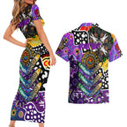 Personalised Freo AFL Celebrating 50 Years of Naidoc Couples Matching Short Sleeve Bodycon Dress and Hawaiian Shirt NAIDOC Week 2025 Aboriginal