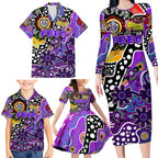 Personalised Freo AFL Celebrating 50 Years of Naidoc Family Matching Long Sleeve Bodycon Dress and Hawaiian Shirt NAIDOC Week 2025 Aboriginal