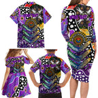 Personalised Freo AFL Celebrating 50 Years of Naidoc Family Matching Long Sleeve Bodycon Dress and Hawaiian Shirt NAIDOC Week 2025 Aboriginal