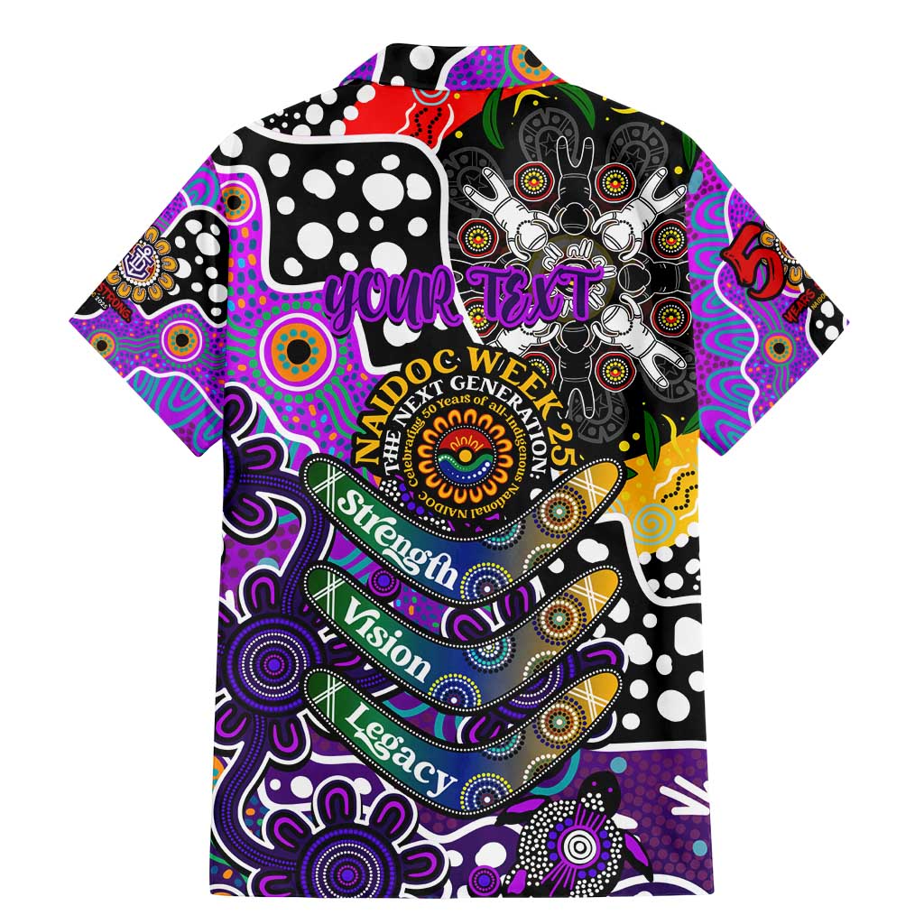 Personalised Freo AFL Celebrating 50 Years of Naidoc Family Matching Mermaid Dress and Hawaiian Shirt NAIDOC Week 2025 Aboriginal