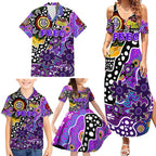 Personalised Freo AFL Celebrating 50 Years of Naidoc Family Matching Summer Maxi Dress and Hawaiian Shirt NAIDOC Week 2025 Aboriginal
