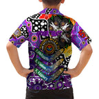 Personalised Freo AFL Celebrating 50 Years of Naidoc Family Matching Summer Maxi Dress and Hawaiian Shirt NAIDOC Week 2025 Aboriginal