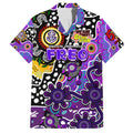 Personalised Freo AFL Celebrating 50 Years of Naidoc Family Matching Summer Maxi Dress and Hawaiian Shirt NAIDOC Week 2025 Aboriginal