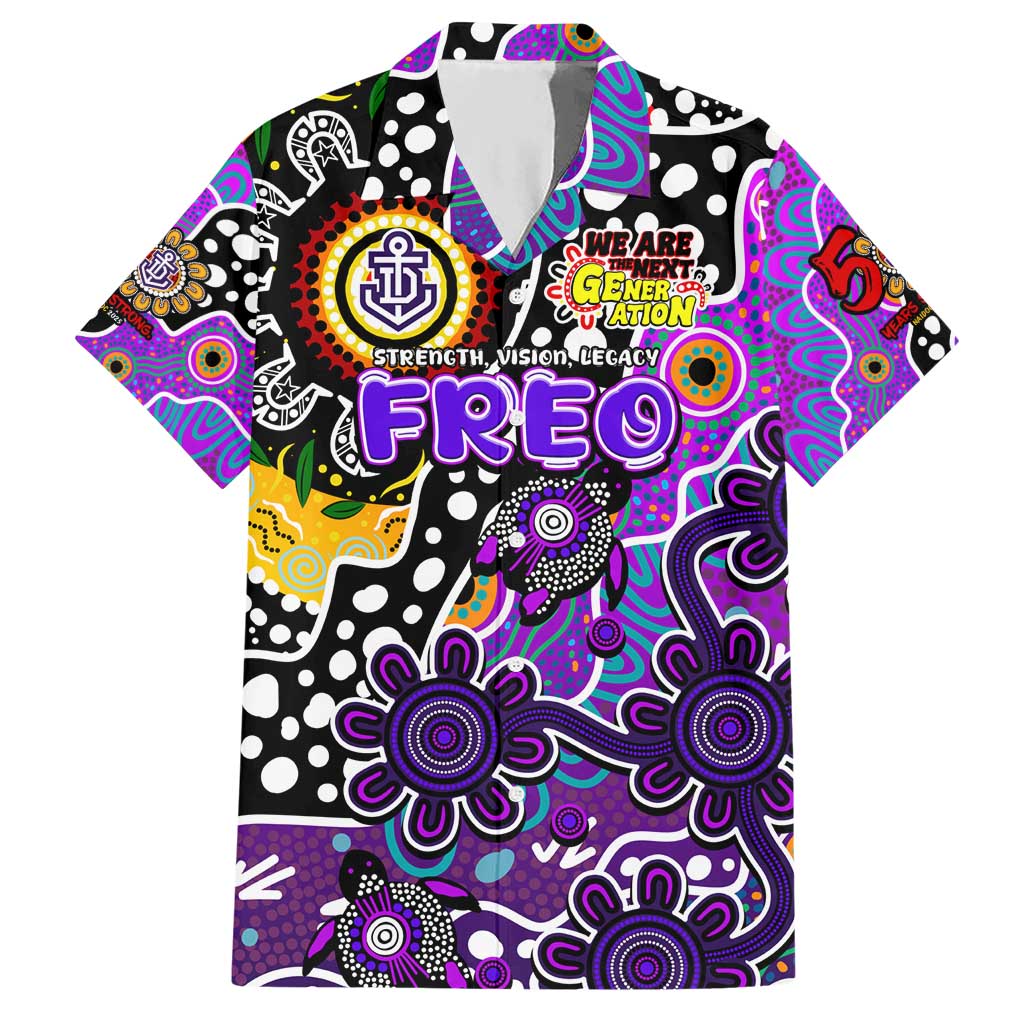 Personalised Freo AFL Celebrating 50 Years of Naidoc Hawaiian Shirt NAIDOC Week 2025 Aboriginal