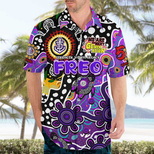 Personalised Freo AFL Celebrating 50 Years of Naidoc Hawaiian Shirt NAIDOC Week 2025 Aboriginal