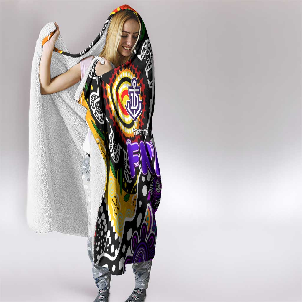 Freo AFL Celebrating 50 Years of Naidoc Hooded Blanket NAIDOC Week 2025 Aboriginal