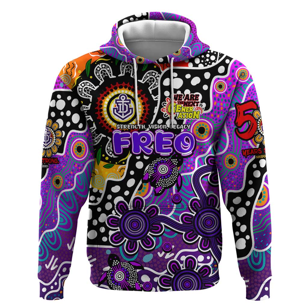 Personalised Freo AFL Celebrating 50 Years of Naidoc Hoodie NAIDOC Week 2025 Aboriginal