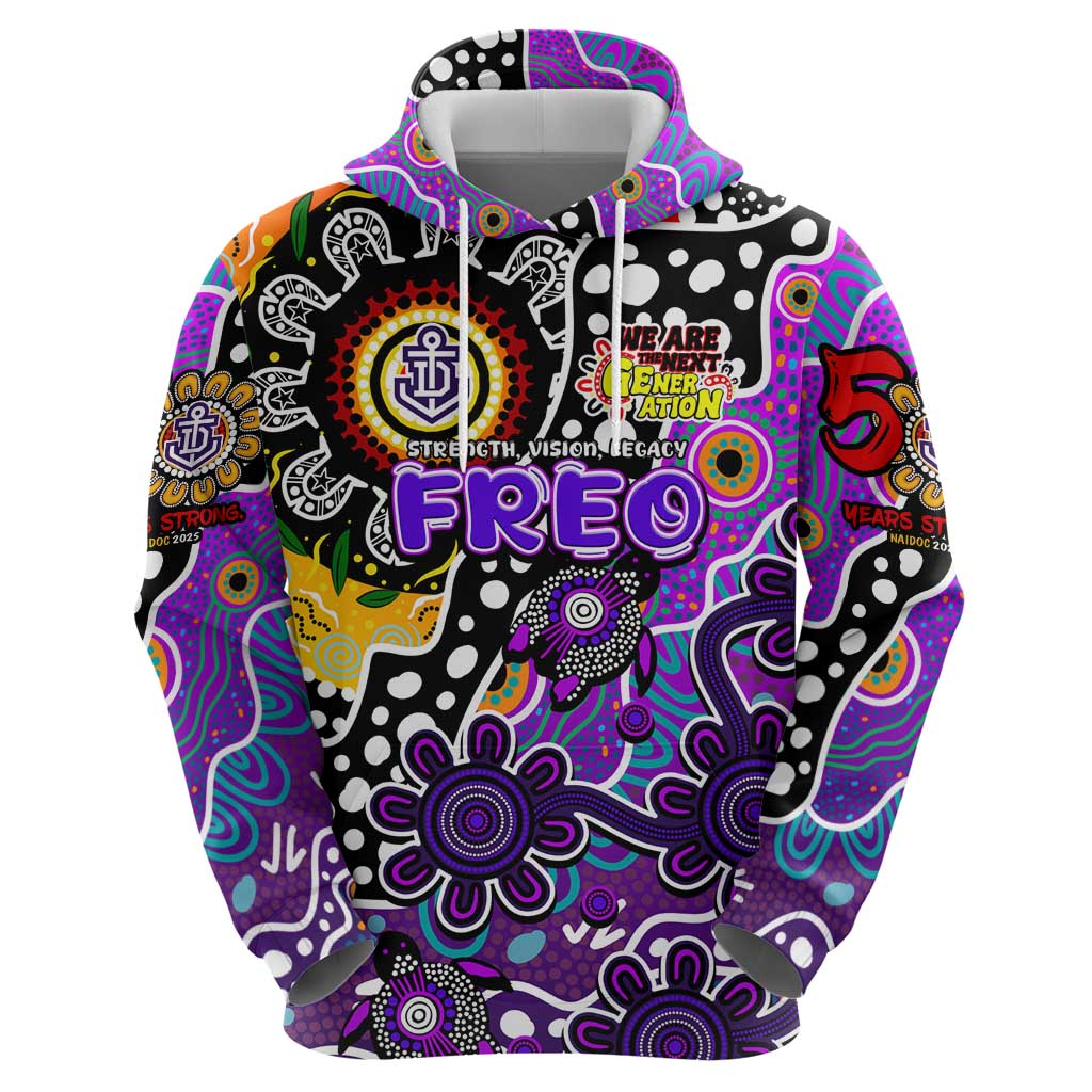 Personalised Freo AFL Celebrating 50 Years of Naidoc Hoodie NAIDOC Week 2025 Aboriginal