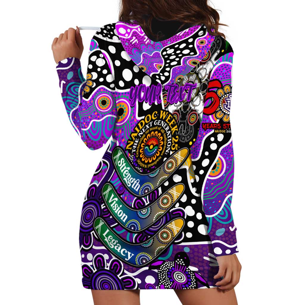 Personalised Freo AFL Celebrating 50 Years of Naidoc Hoodie Dress NAIDOC Week 2025 Aboriginal
