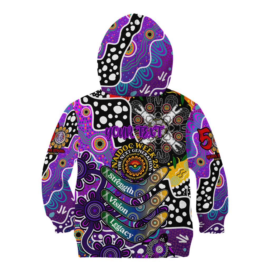 Personalised Freo AFL Celebrating 50 Years of Naidoc Kid Hoodie NAIDOC Week 2025 Aboriginal