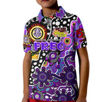 Personalised Freo AFL Celebrating 50 Years of Naidoc Kid Polo Shirt NAIDOC Week 2025 Aboriginal
